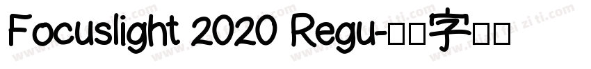 Focuslight 2020 Regu字体转换